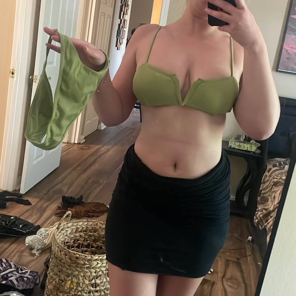 Urban Outfitters Green Swim Set